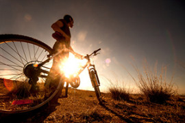 Fahrrad fahren im Sommer