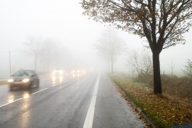 Schlechte Sicht im Straßenverkehr